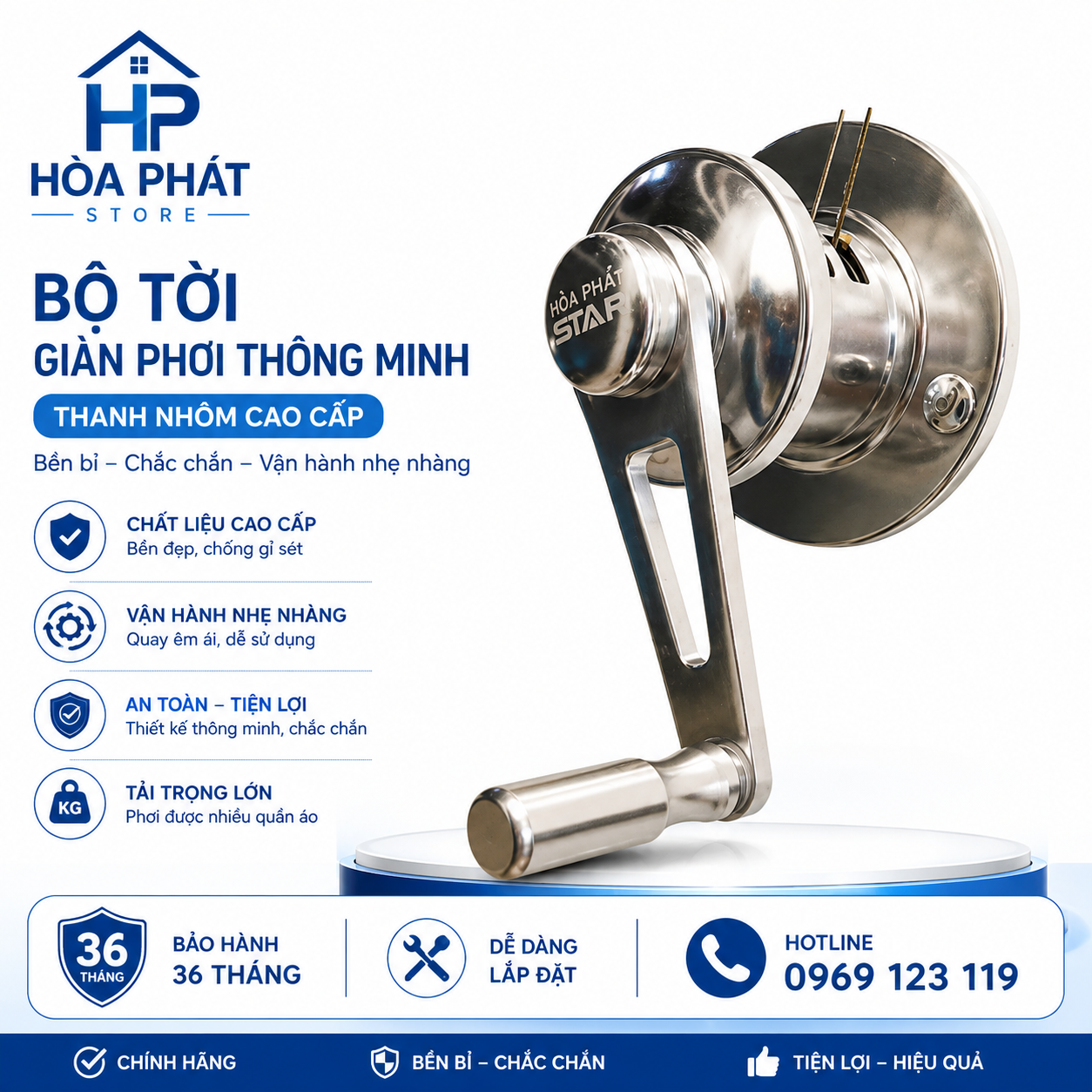 Giàn Phơi Thông Minh KS980 Cao Cấp