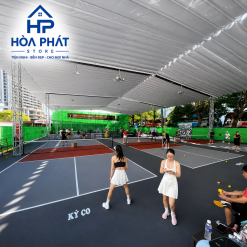 Bạt Mái Xếp Sân Pickleball