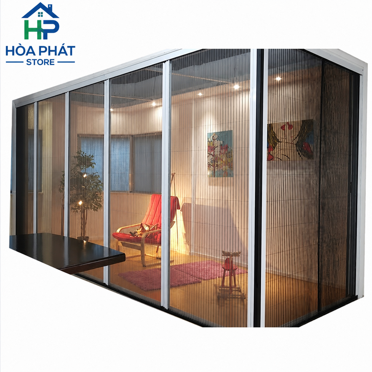 Cửa Lưới Chống Muỗi Hệ Xếp Xích