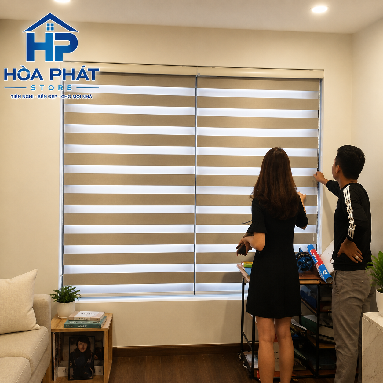Rèm cầu vồng cửa sổ Hàn Quốc